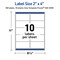 Avery Printable Shipping Labels, 2" x 4", Matte White with Gold Multi-Lined Border, Permanent Adhesive, Laser & Inkjet Compatible, 10 Total, Great for Shipping, Branding, and Weddings